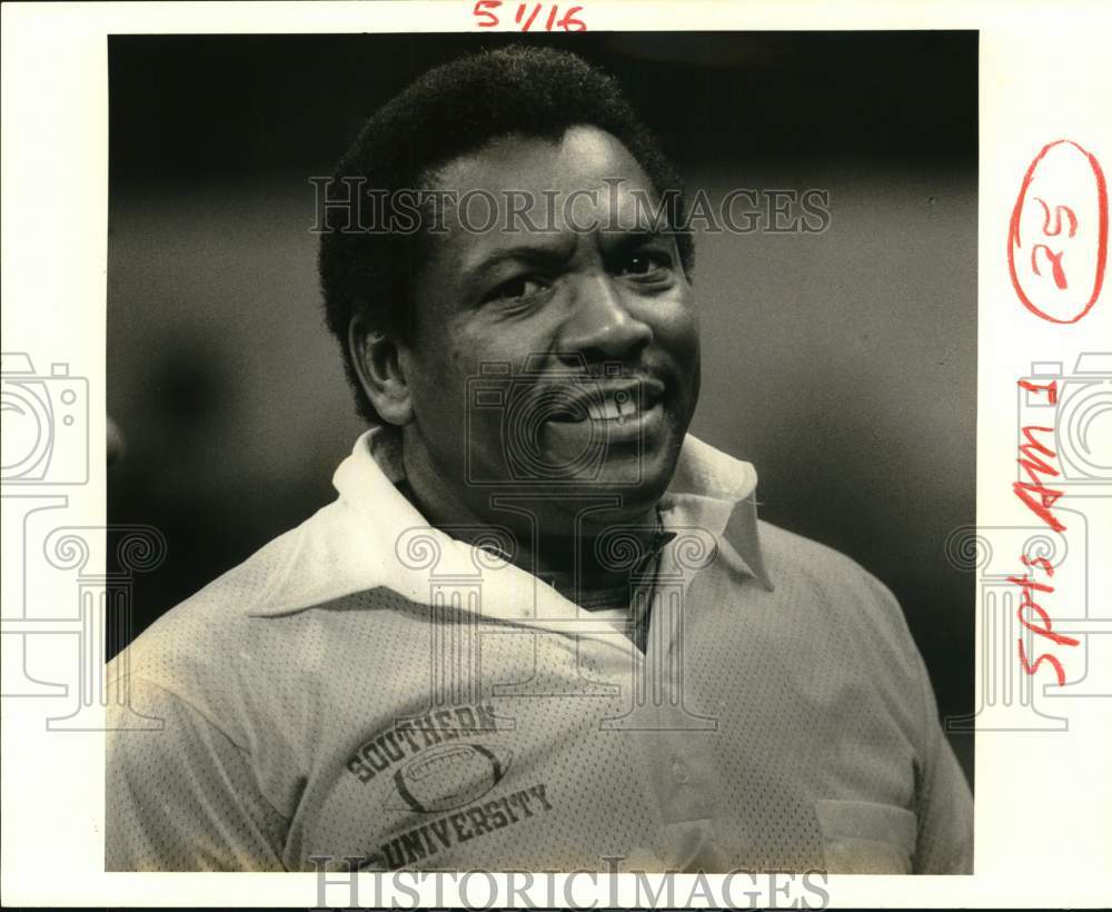 1984 Press Photo Southern University football coach Otis Washington - noc58527- Historic Images