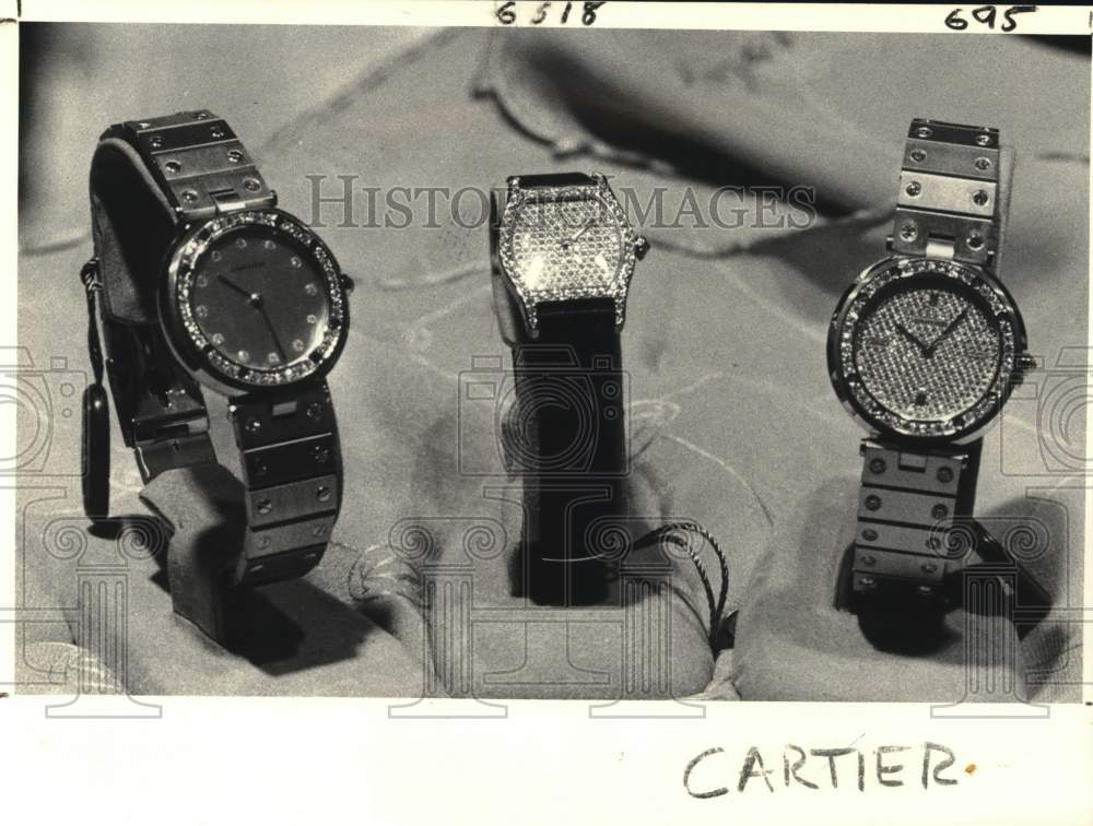 1982 Press Photo Vendome Louis Cartier styles by Les Must de Cartier - noc58811- Historic Images