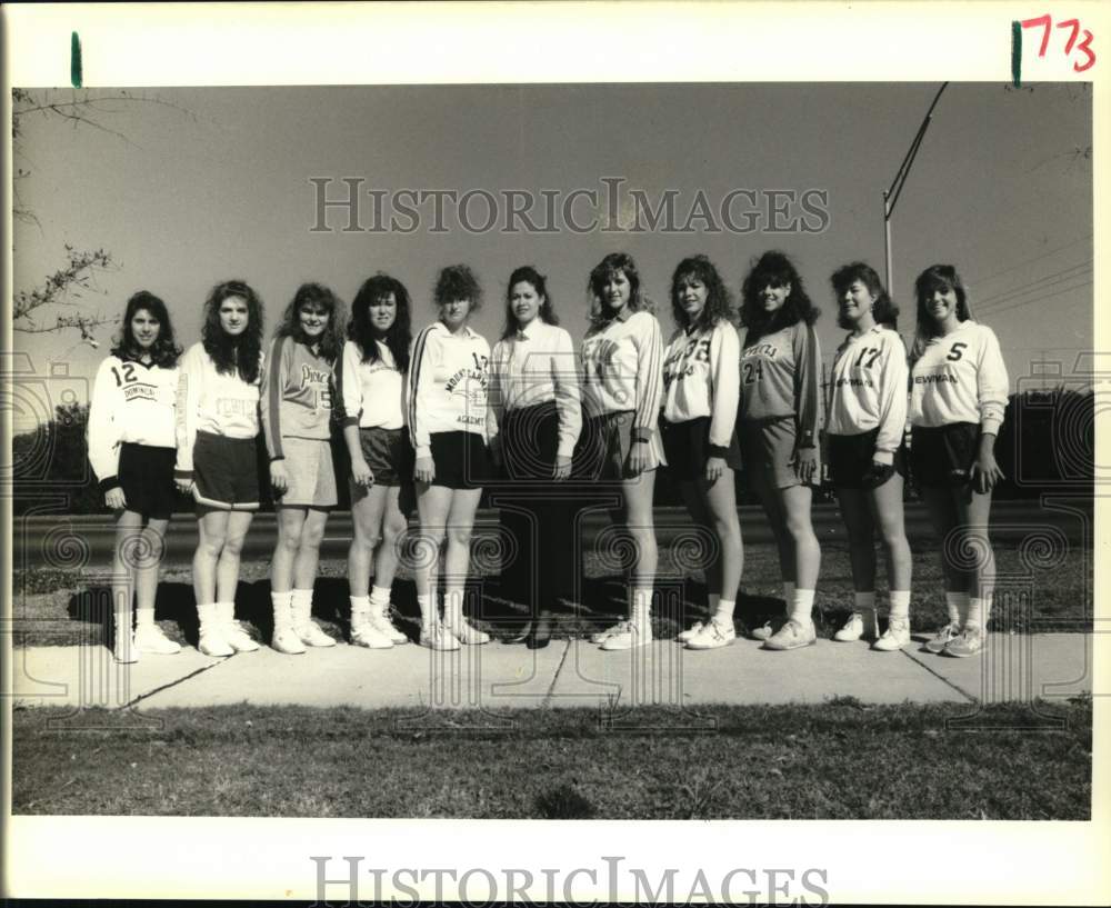 1988 Press Photo Members of All-Metro Volleyball team - noc58924- Historic Images