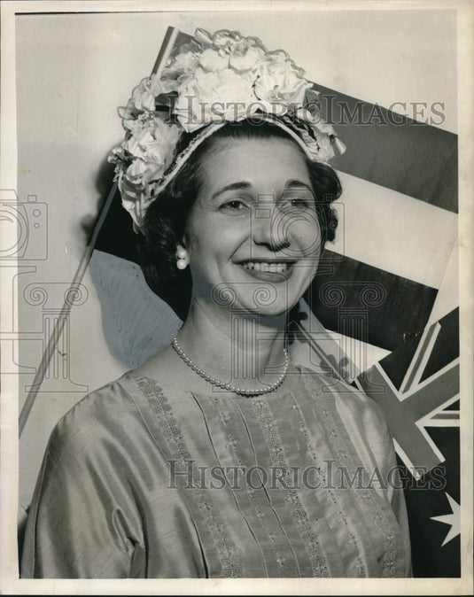 1963 Mrs. Clyde Simmons, president National Assn. Junior Auxiliaries - Historic Images