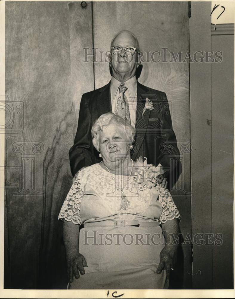 1972 Mr. and Mrs. George Plaeger's  50th wedding anniversary - Historic Images