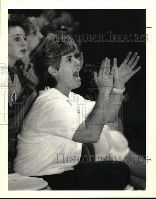 1990 Press Photo Noel Smith, Crescent City Baptist volleyball - noc61026 - Historic Images