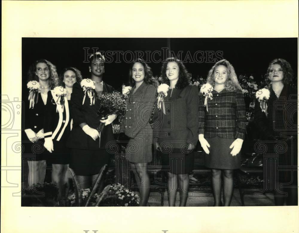 1992 Members of the Slidell High School&#39;s homecoming court - Historic Images