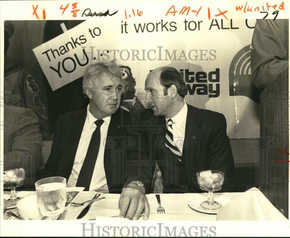 1980 Press Photo Paul Skretney &amp; Pat Summeral at United Way event in New Orleans- Historic Images