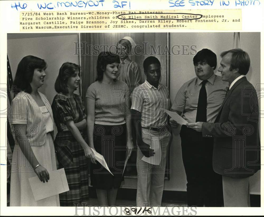 1984 Scholarship winners honored at Jo Ellen Smith Hospital - Historic Images