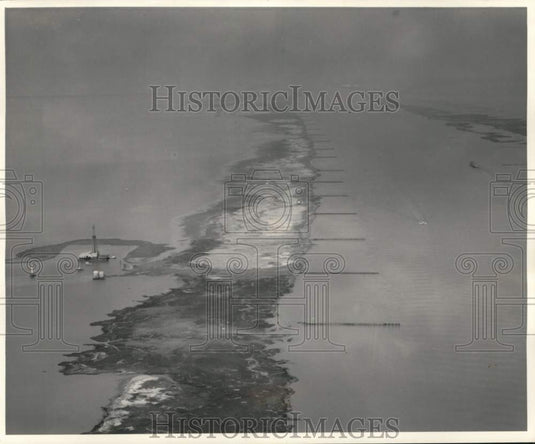 1960 Southwest Pass up stream toward head of Passes - Historic Images