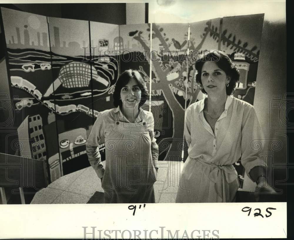 1982 Press Photo Ellie Sonis &amp; Rebecca Kinnebrew- &quot;Parents and Kids: Making It&quot; - Historic Images