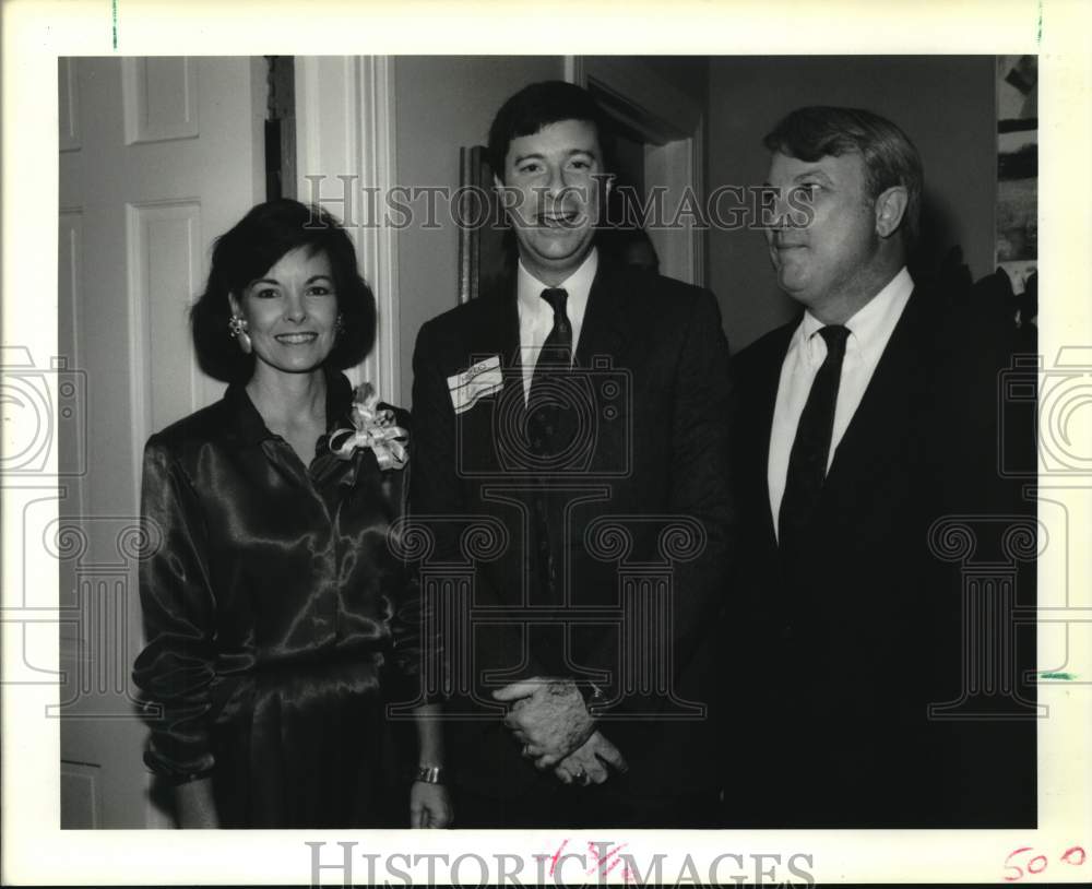 1988 Jane Victory, Phil Earhart &amp; Alvin Nones at VIA Reception - Historic Images