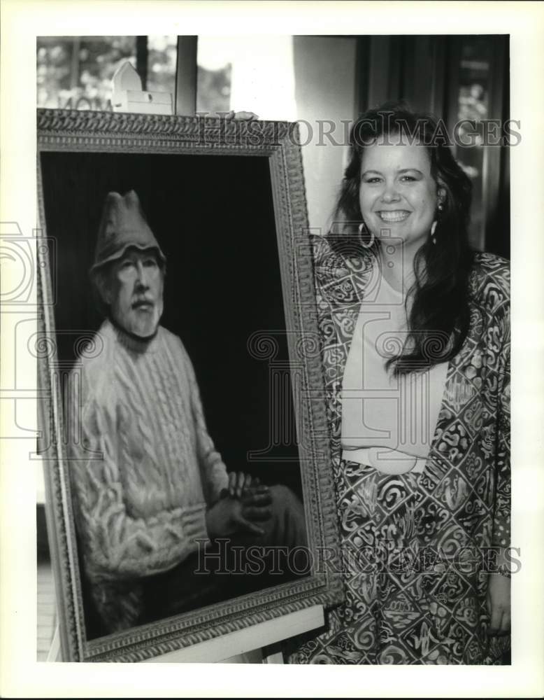 1993 Dawn Sokol of Slidell, pictured with her award-winning portrait-Historic Images