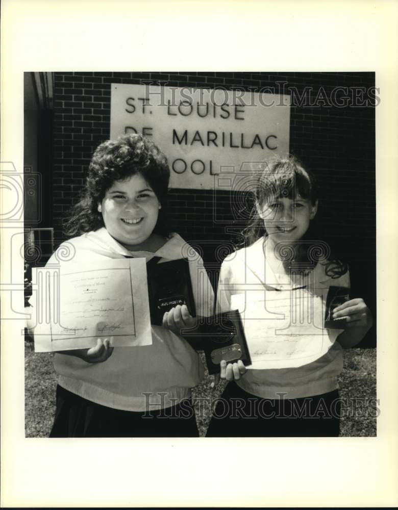 1989 Tonya Baiamonte, Sherryl Schwabb- Louisiana Social Studies Fair - Historic Images