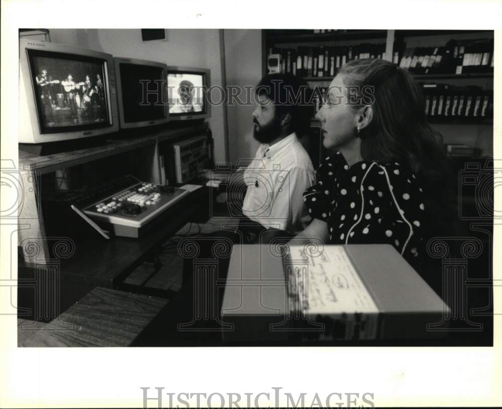 1993 Carlos Valladares &amp; Patrice Fisher, independent TV Producers - Historic Images