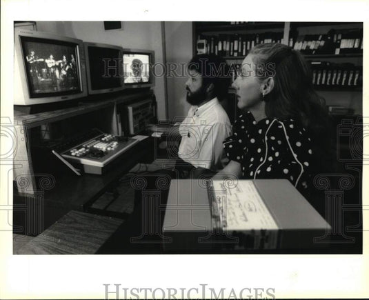 1993 Carlos Valladares & Patrice Fisher, independent TV Producers - Historic Images