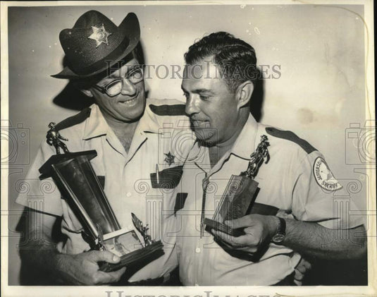 1967 Press Photo Robert Sherman & Peter David- Jefferson Parish Shootout winners - Historic Images