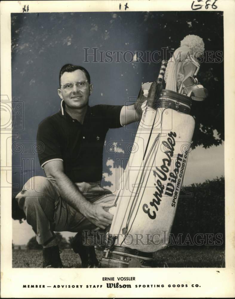 Press Photo Golf - Ernie Vossler, member, advisory staff Wilson Sporting Goods- Historic Images