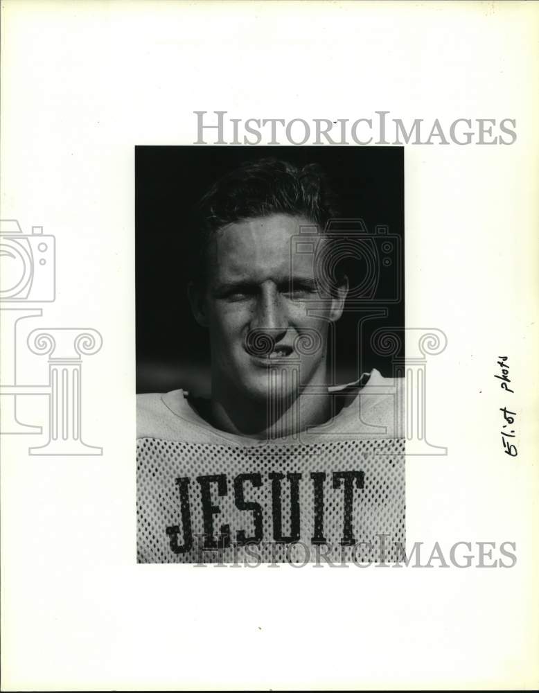 1990 Press Photo Football player Todd DiMaggio of Jesuit - noc68543- Historic Images