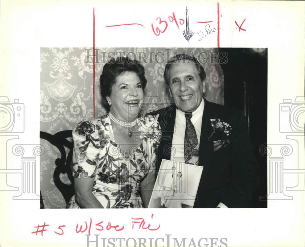 1992 Press Photo Lucy &amp; Joe DiRosa at the Di Rosa Reunion - Historic Images