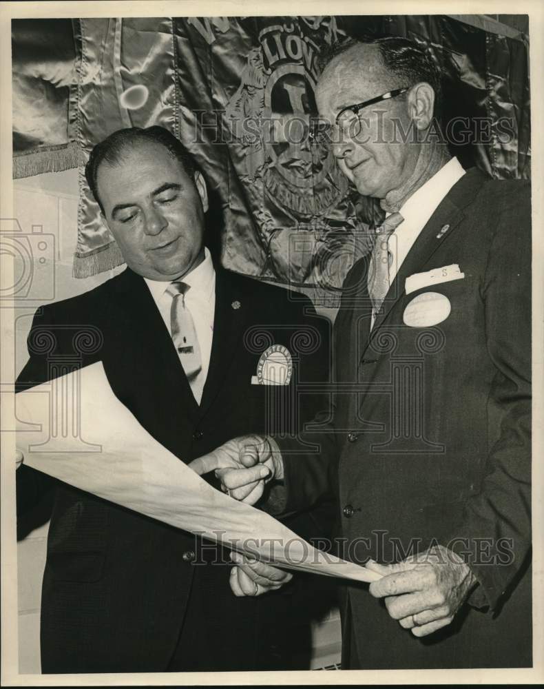 1964 Nunzio &quot;Nick&quot; Cusimano &amp; Freddy Staack- Chalmette Lions Club - Historic Images