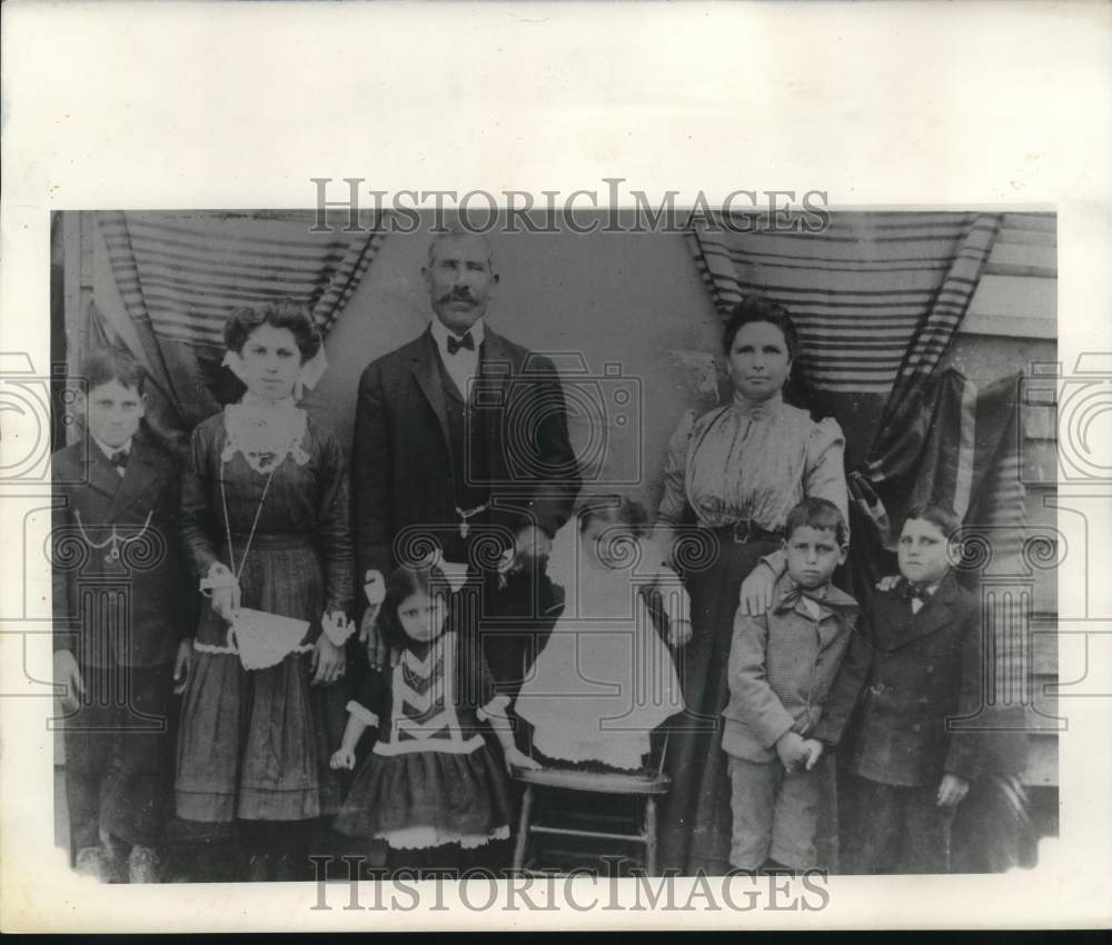 1968 Anthony Taravella family in Marrero in the early 1900&#39;s - Historic Images