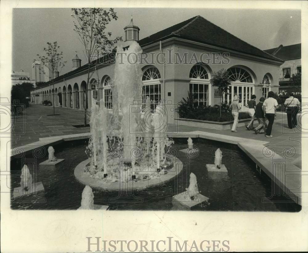 1975 French Market Buildings and Fountain - Historic Images