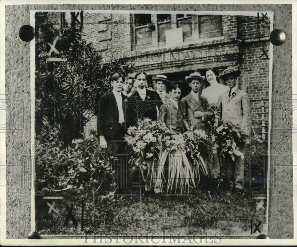 1905 McDonogh No. 14 School boys with Miss Alice Cronan - Historic Images