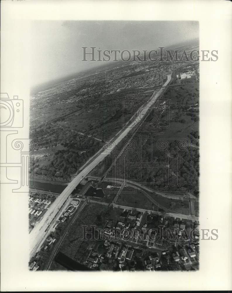 1973 Aerial view of New Orleans. - Historic Images