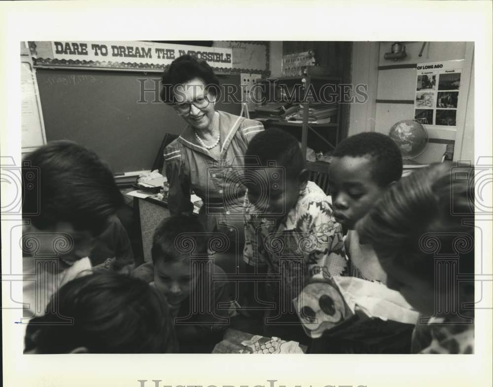 1992 Lilly Turner named Elementary School Teacher of the Year. - Historic Images