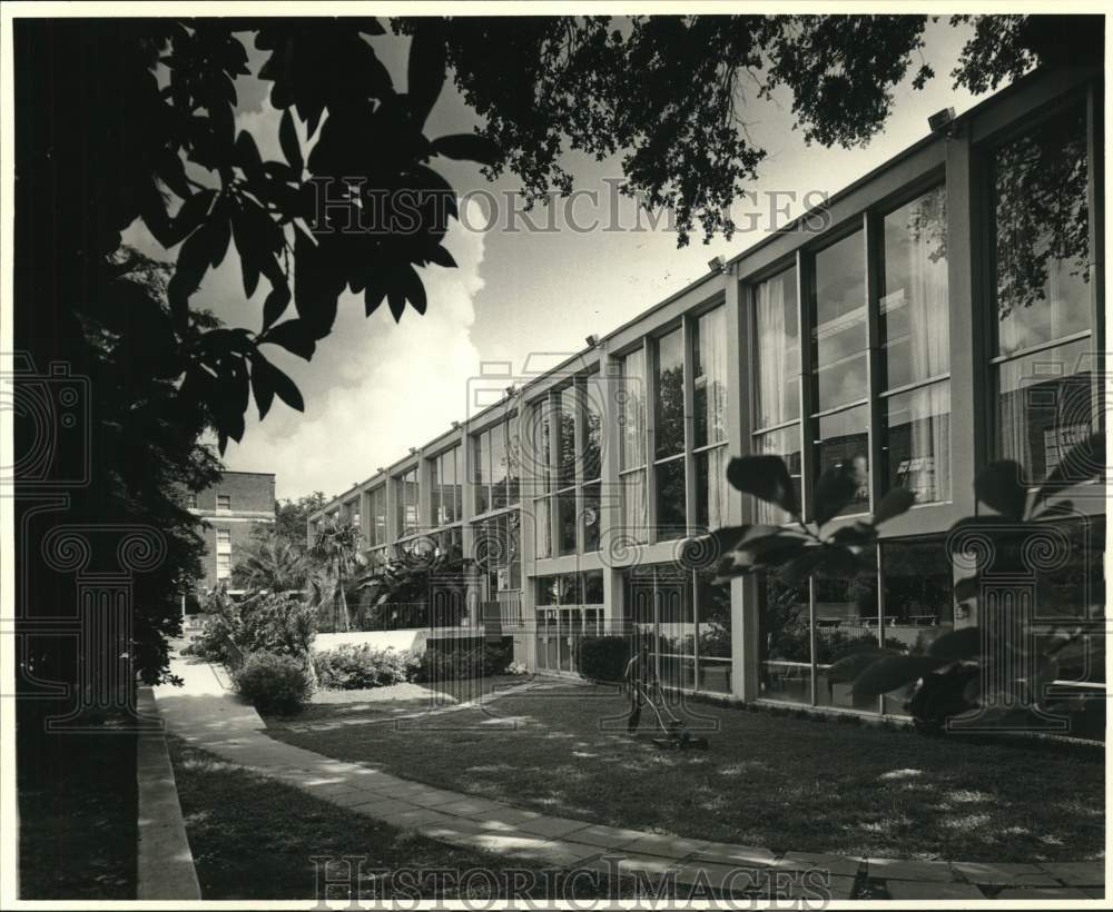 1986 Tulane University Center&#39;s patio to become a small-scale park - Historic Images