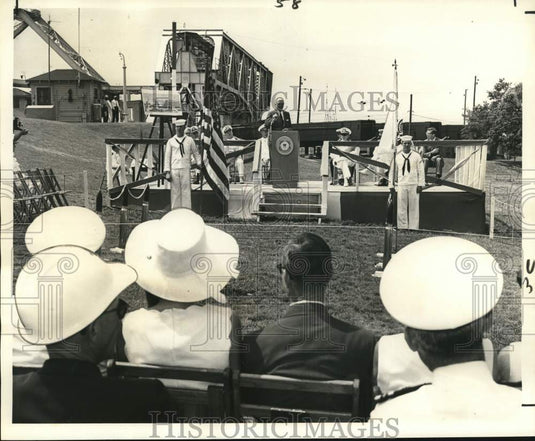 1966 Press Photo U.S. Coast Guard's groundbreaking ceremony for new facility - Historic Images