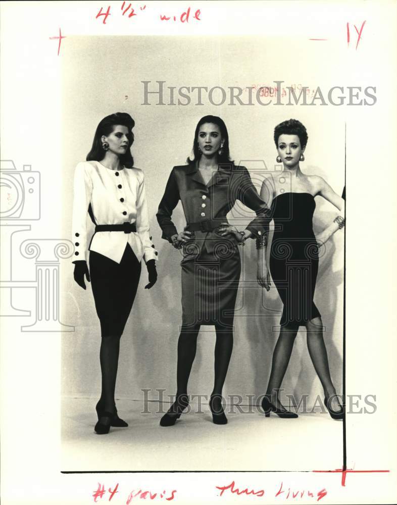 1986 Fashion - Models wear Yves St. Laurent collection - Historic Images