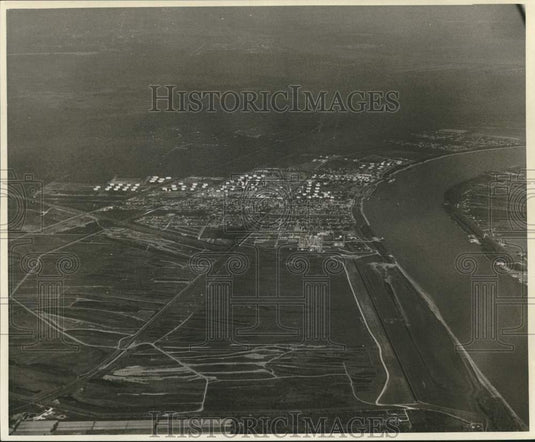 1966 Press Photo Air view of New Orleans, Louisiana - noc77364 - Historic Images
