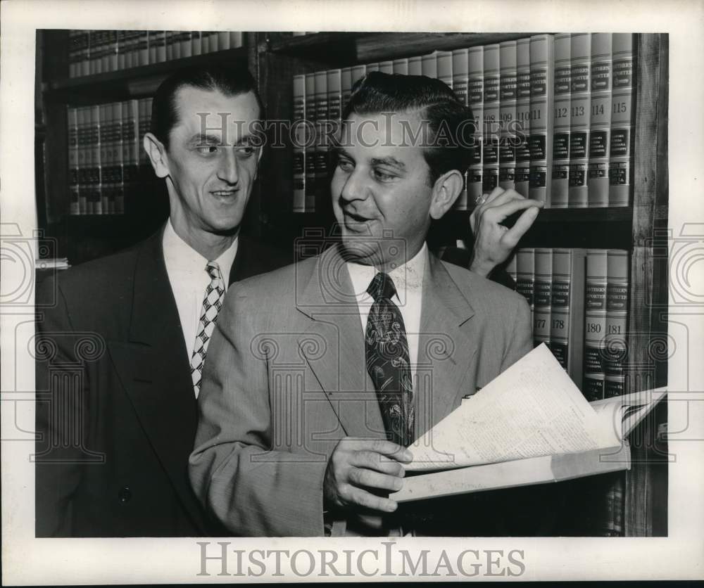 1953 Gerson Tolmas with Attorney Oscar Tolmas - Historic Images