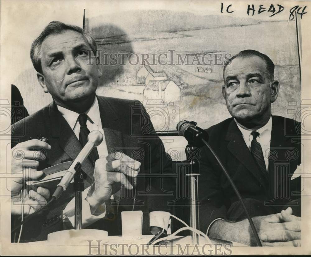 1967 Governor John J. McKeithen and E. C. Upton, Jr. - Historic Images