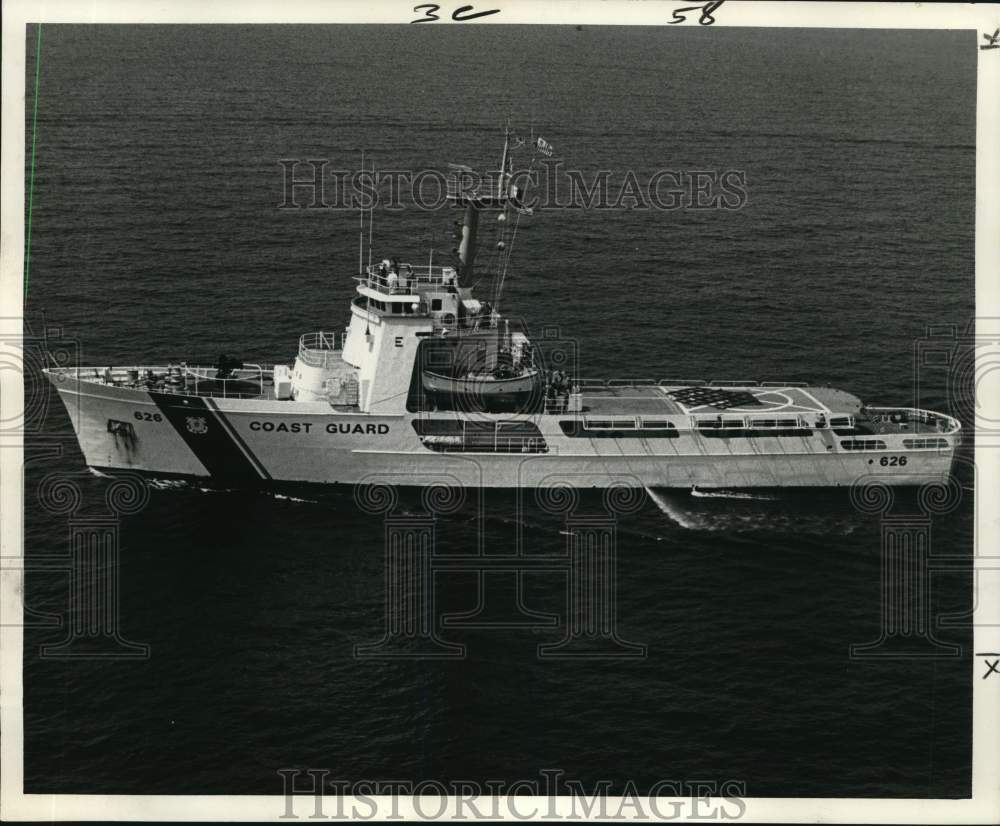 1973 Press Photo U.S. Coast Guard cutter Dependable to visit New Orleans port - Historic Images