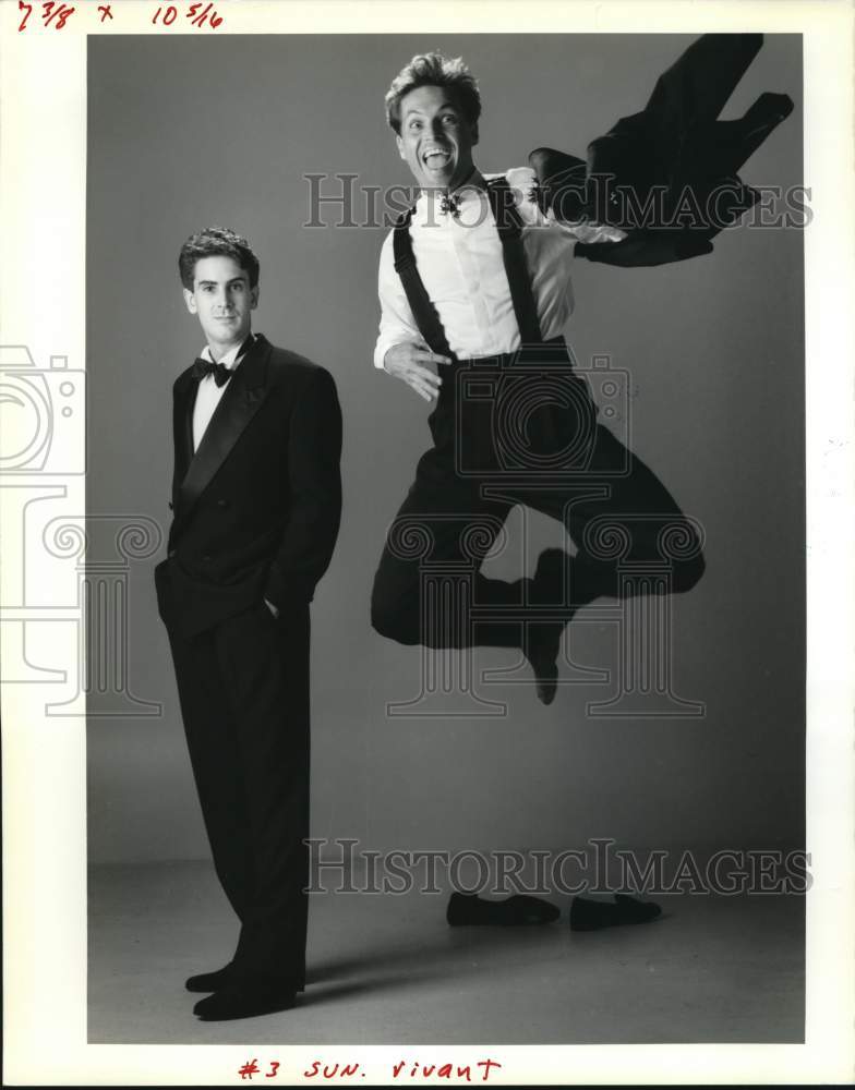 1989 Fashion - Formal black ties vs. Creative black tie - Historic Images