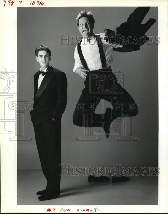 1989 Fashion - Formal black ties vs. Creative black tie - Historic Images