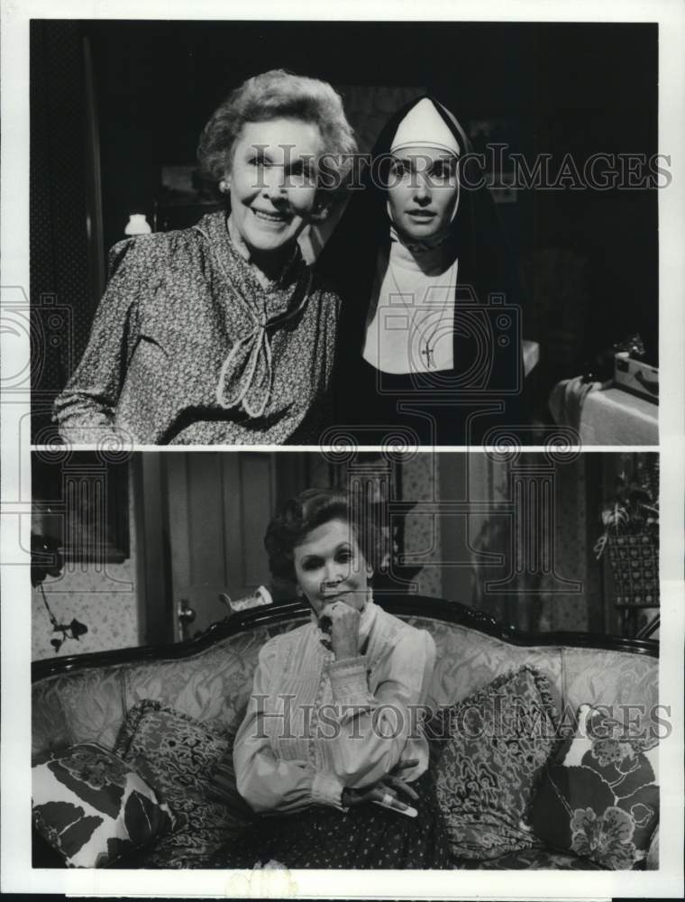 1983 Press Photo Maureen O&#39;Sullivan &amp; Susan Luccin in &quot;All My Children&quot; - Historic Images