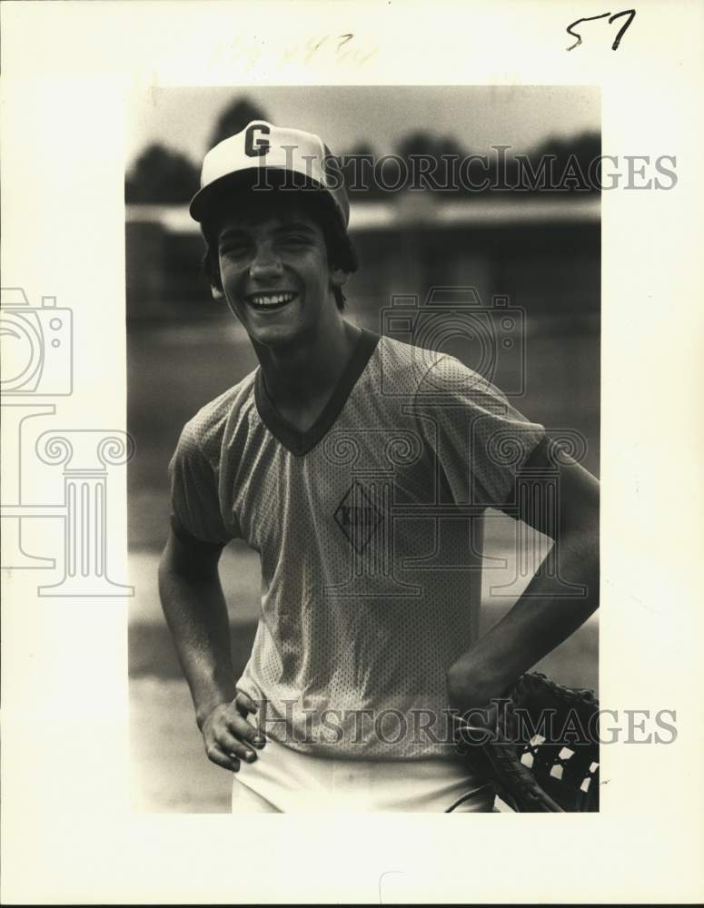 1982 Press Photo Baseball player Dennis Tracey of Galatas - noc86853- Historic Images