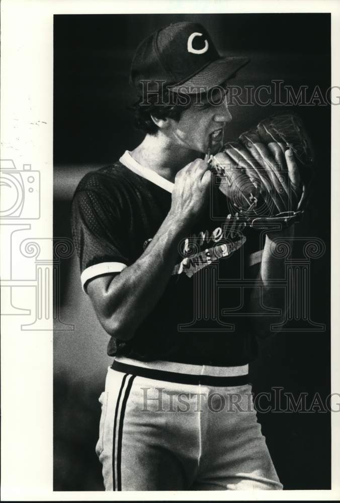 1983 Press Photo Baseball player Dave Theriot of Chalmette - noc89371 - Historic Images