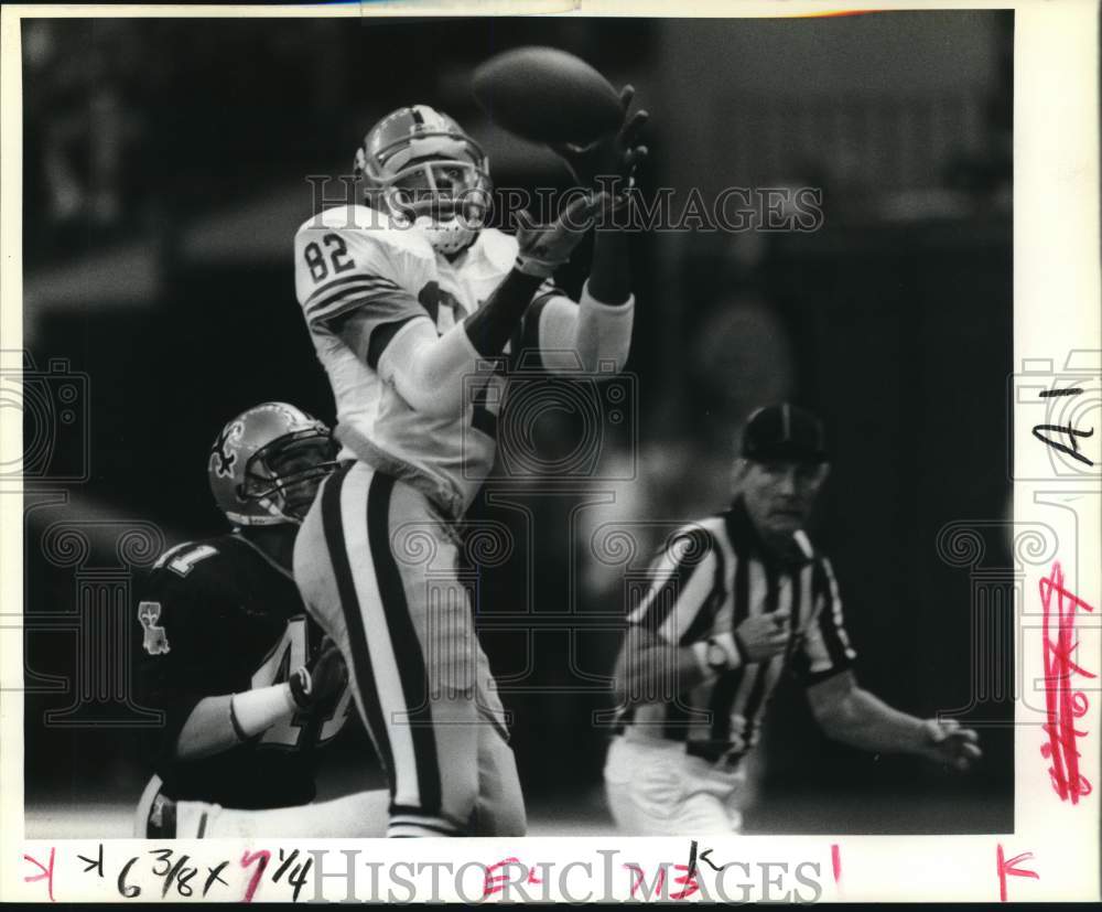 1989 Press Photo John Taylor, San Francisco wide receiver - noc90718 - Historic Images