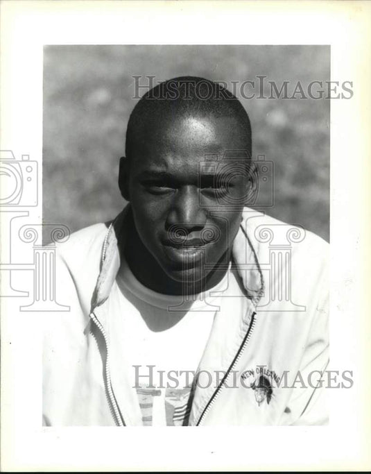 1988 Press Photo Bryant Strickland, Booker T. Washington's football player- Historic Images