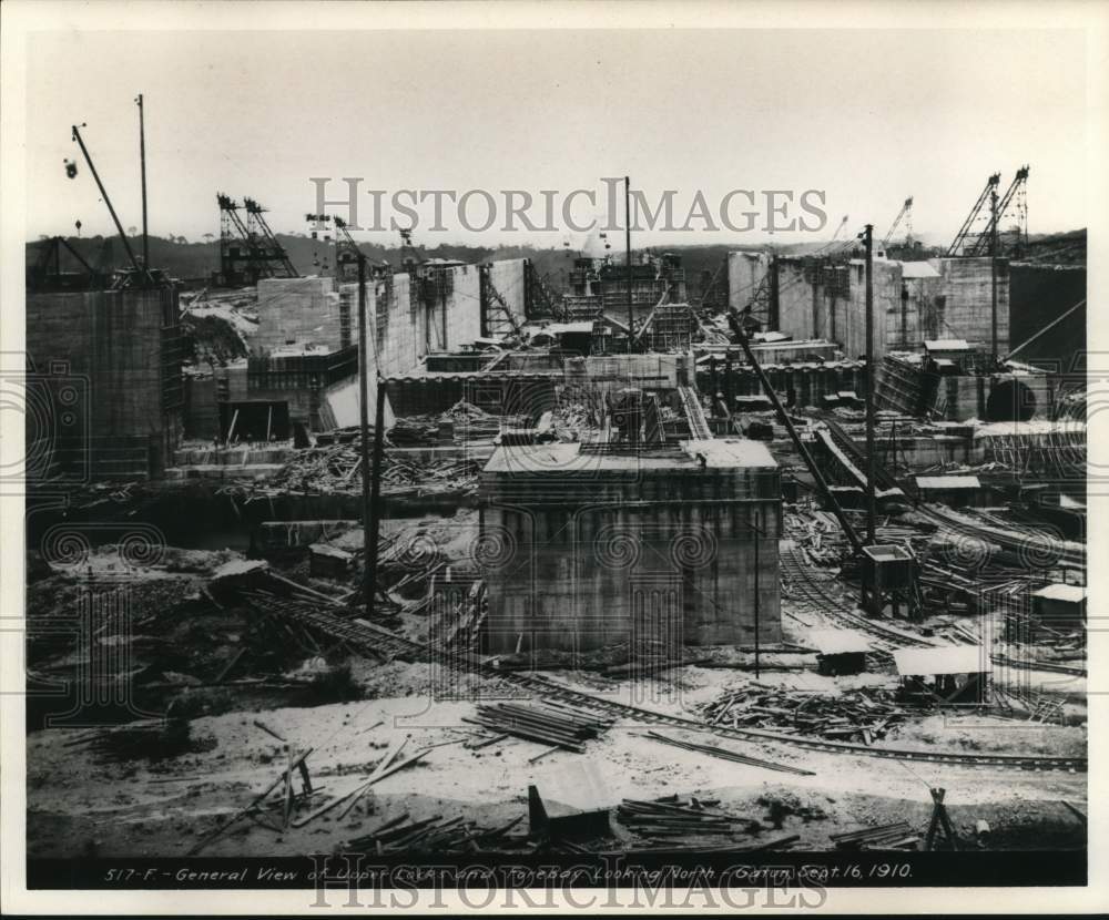 1964 Press Photo  General view of upper rock and forebay looking North Gatun - Historic Images