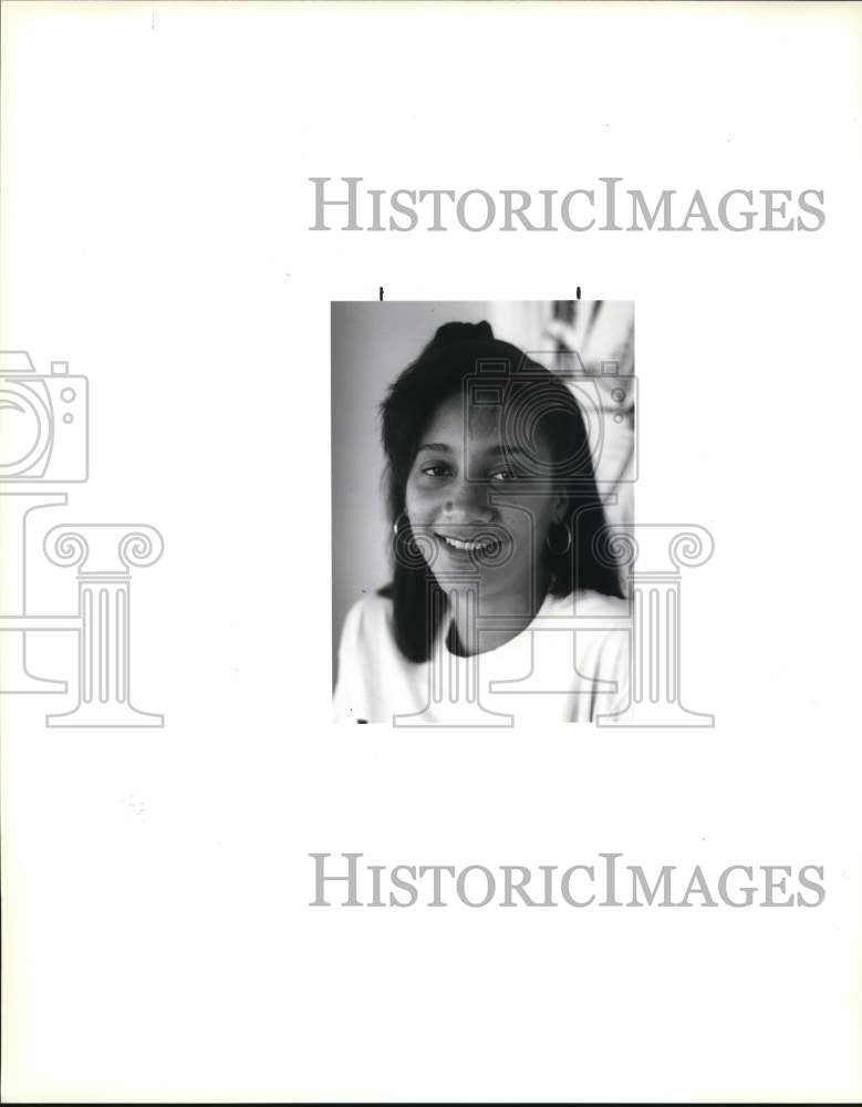 1991 Press Photo Angelic Sutherland, East St. John track leader - noc97733 - Historic Images