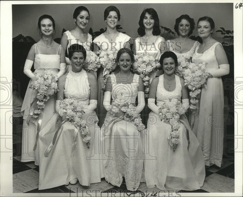 1979 New Orleans Mardi Gras Olympians Jubilee Ball Queen &amp; Maids - Historic Images