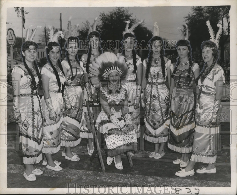 1957 Krewe of Choctaw, Mardi Gras, New Orleans  - Historic Images