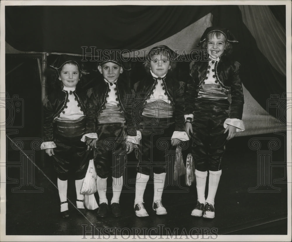 1955 Kids Dressed Up For Mardi Gras, Maskers - Historic Images