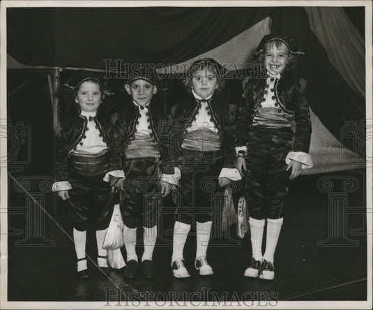 1955 Kids Dressed Up For Mardi Gras, Maskers - Historic Images