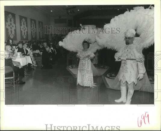 1989 King and Queen of Troy at Ball, Mardi Gras, New Orleans - Historic Images