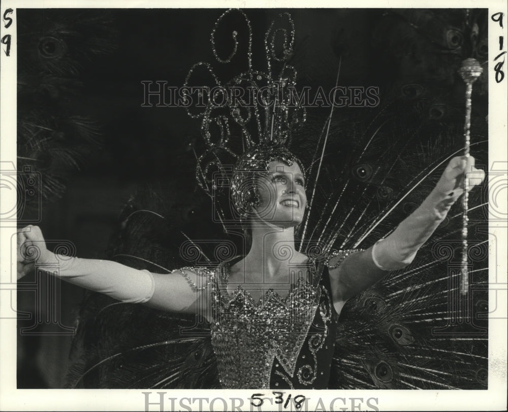 1984 Member of the Krewe of Sparta, Mardi Gras, New Orleans - Historic Images