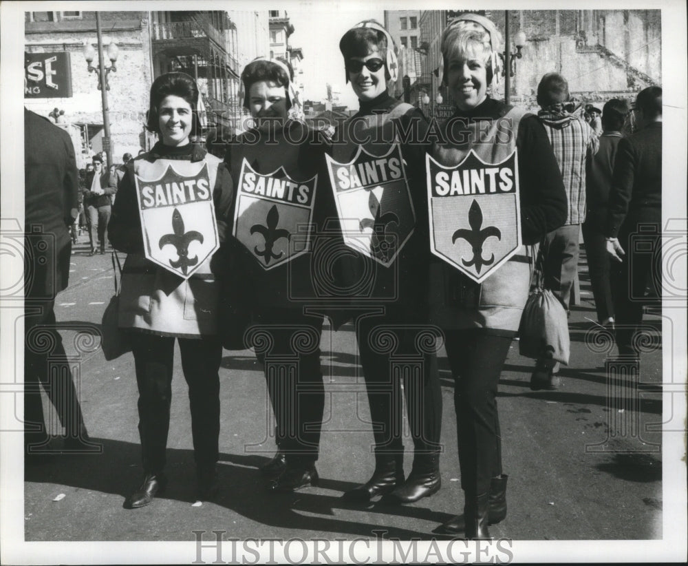 1969 Maskers as Saints, Mardi Gras, New Orleans  - Historic Images