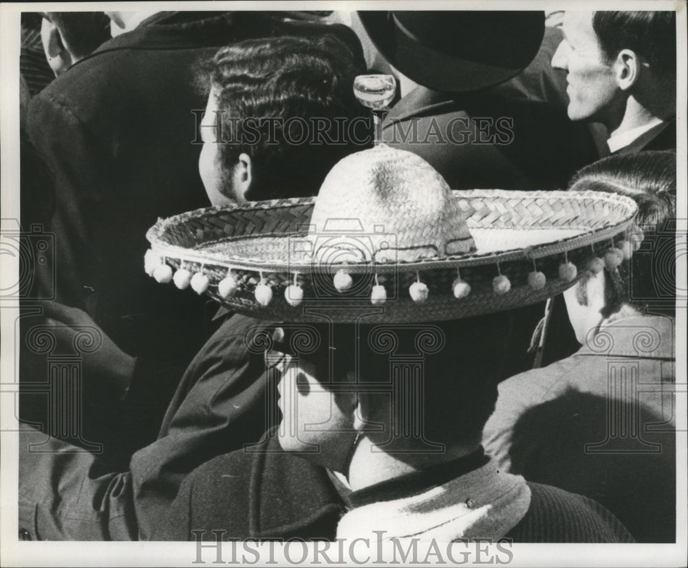 1969 Man with Sombrero for Mardi Gras, New Orleans  - Historic Images